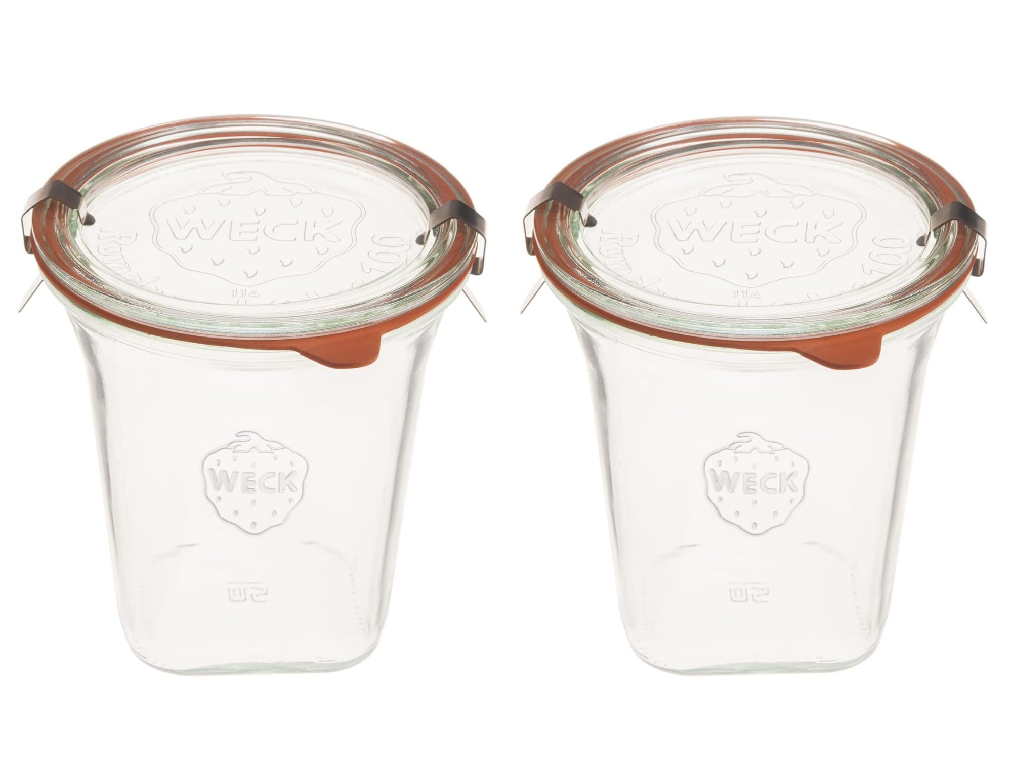 Amazon.com: Weck Jars Medium Quadro 747-18.4 fl. Oz | 545mL Eco